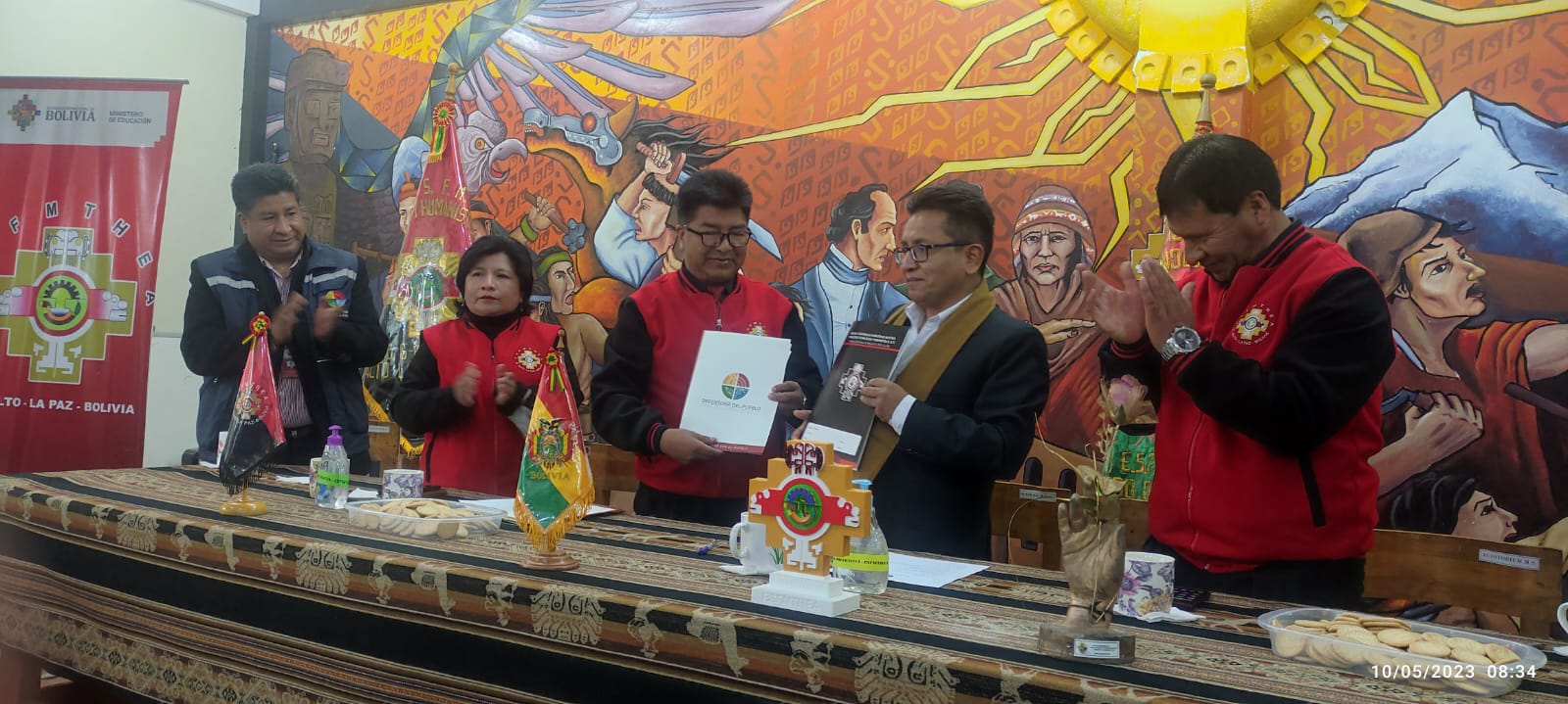 Defensoría del Pueblo y Escuela Superior de Formación de Maestros de El Alto establecen alianza para reproducir la promoción de derechos humanos