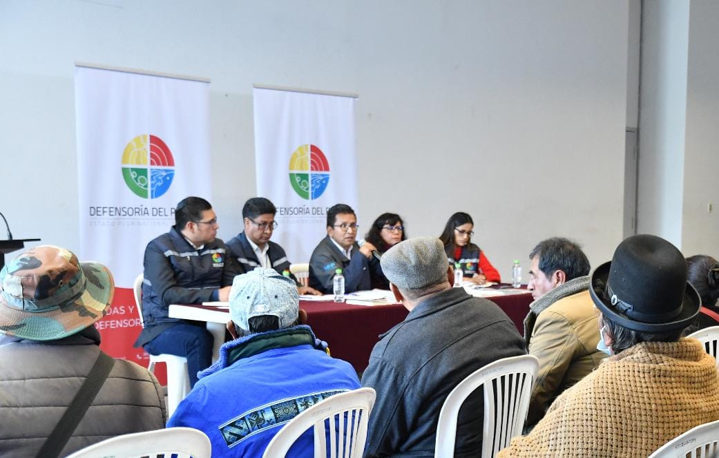 Defensor del Pueblo escucha demandas de las poblaciones en situación de vulnerabilidad en la primera Audiencia Pública realizada en El Alto