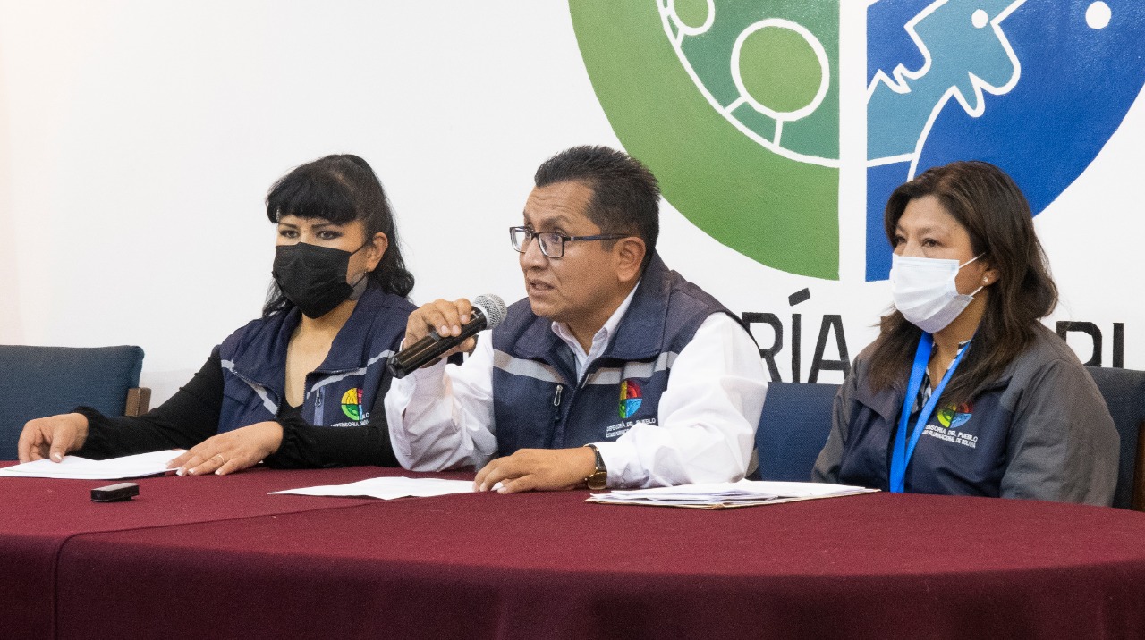 Defensor del Pueblo emite cinco exhortaciones para que se garantice el ejercicio de derechos humanos y presenta casos de Santa Cruz y La Paz